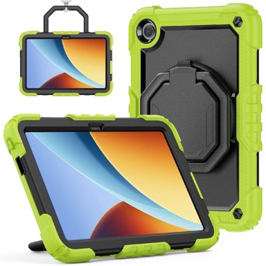 GS futrola za Xiaomi Redmi Pad 2 SE / Redmi Pad 2 9.7", sa stalkom i remenom za rame, crna i zelena